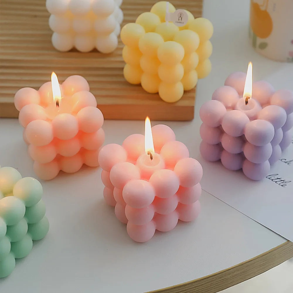 Cube Candle Home Decoration