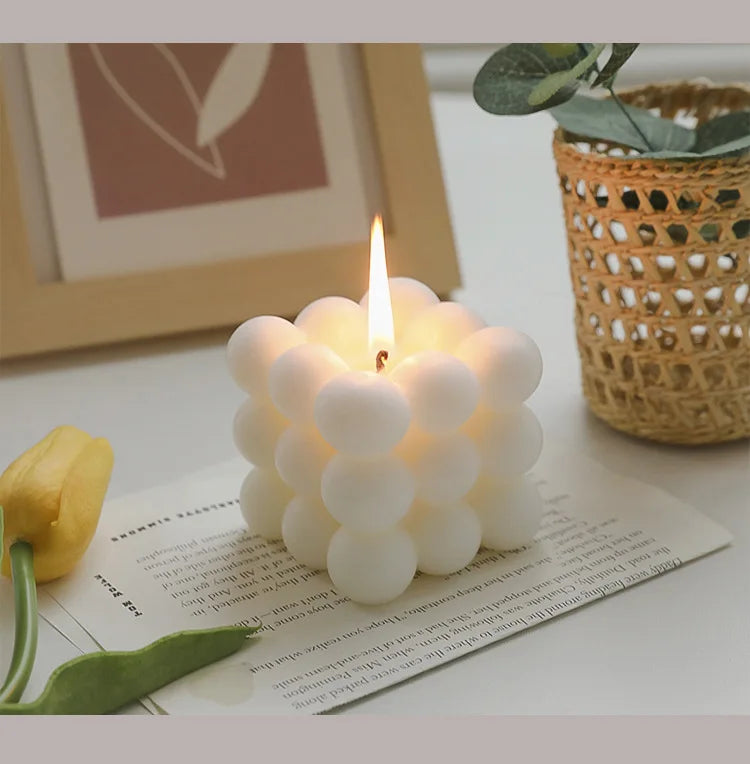 Cube Candle Home Decoration