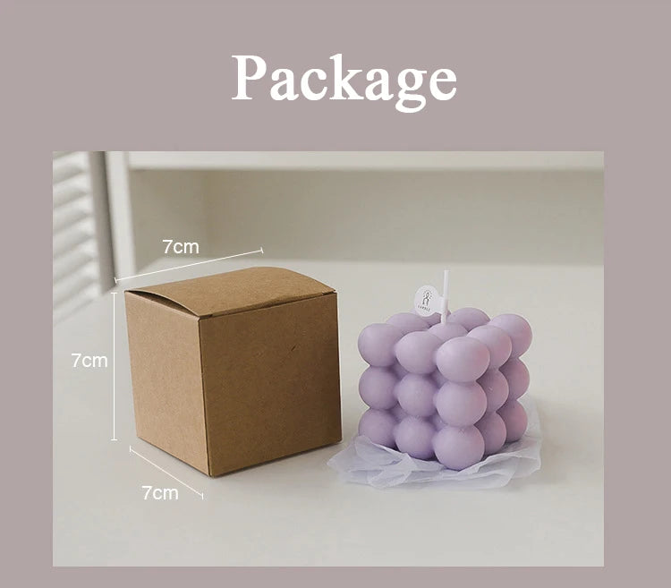 Cube Candle Home Decoration