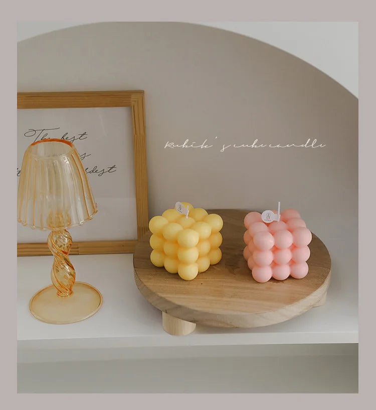 Cube Candle Home Decoration