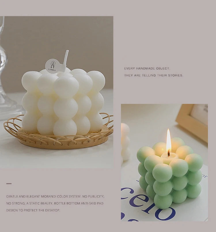 Cube Candle Home Decoration