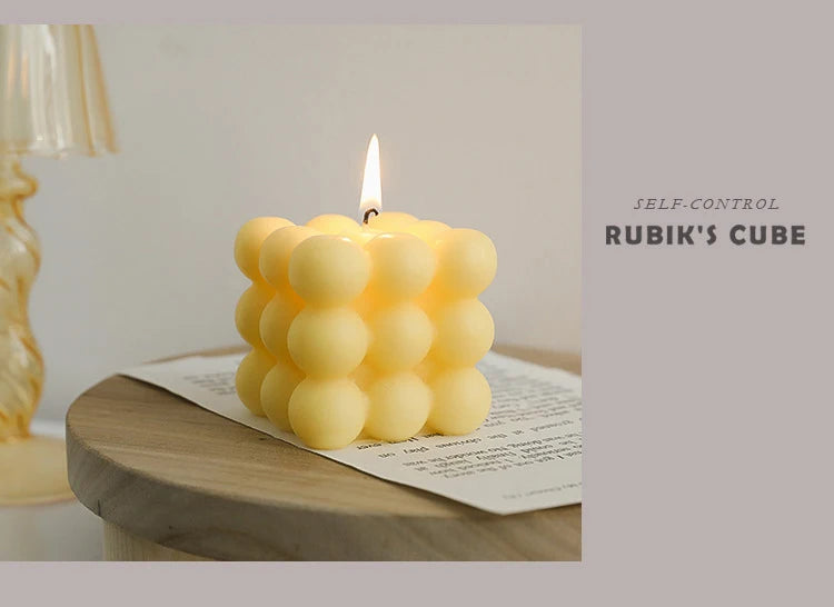 Cube Candle Home Decoration