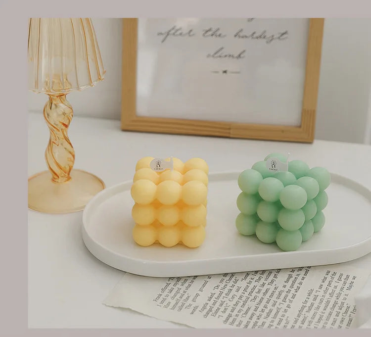 Cube Candle Home Decoration