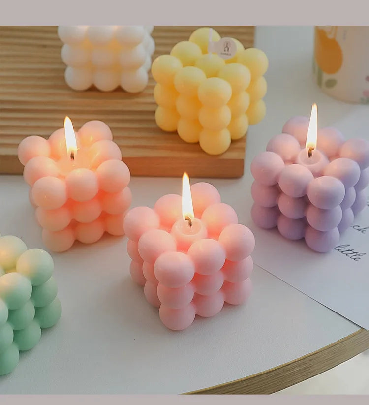 Cube Candle Home Decoration