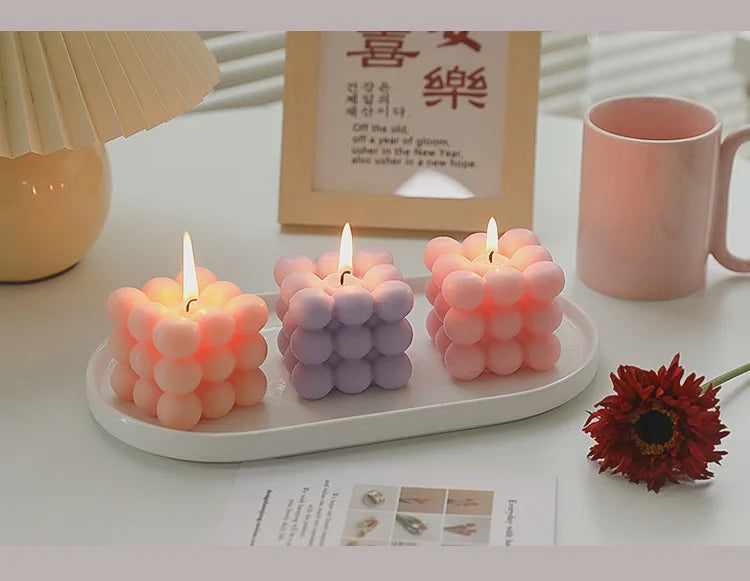 Cube Candle Home Decoration