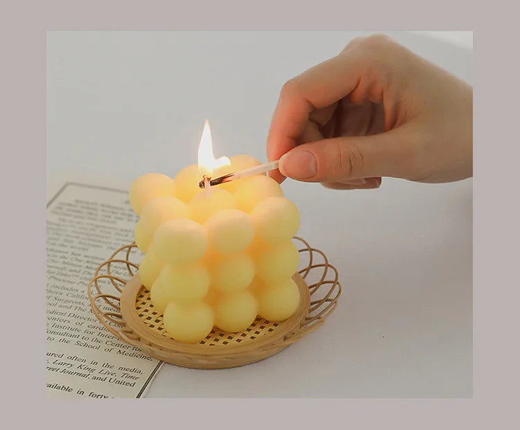 Cube Candle Home Decoration