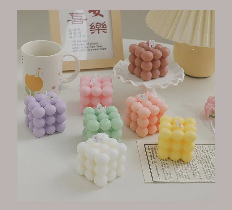 Cube Candle Home Decoration