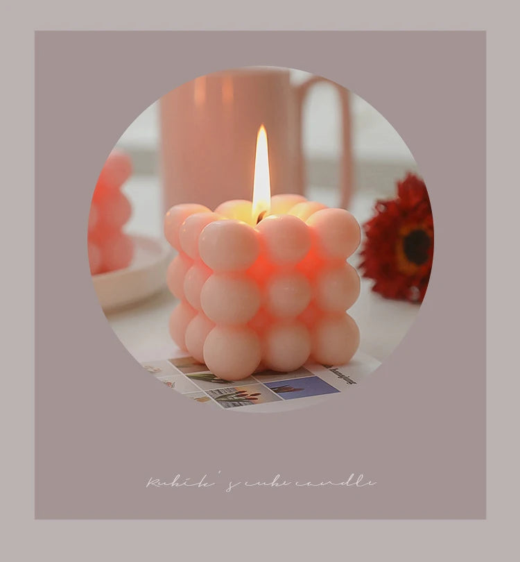 Cube Candle Home Decoration