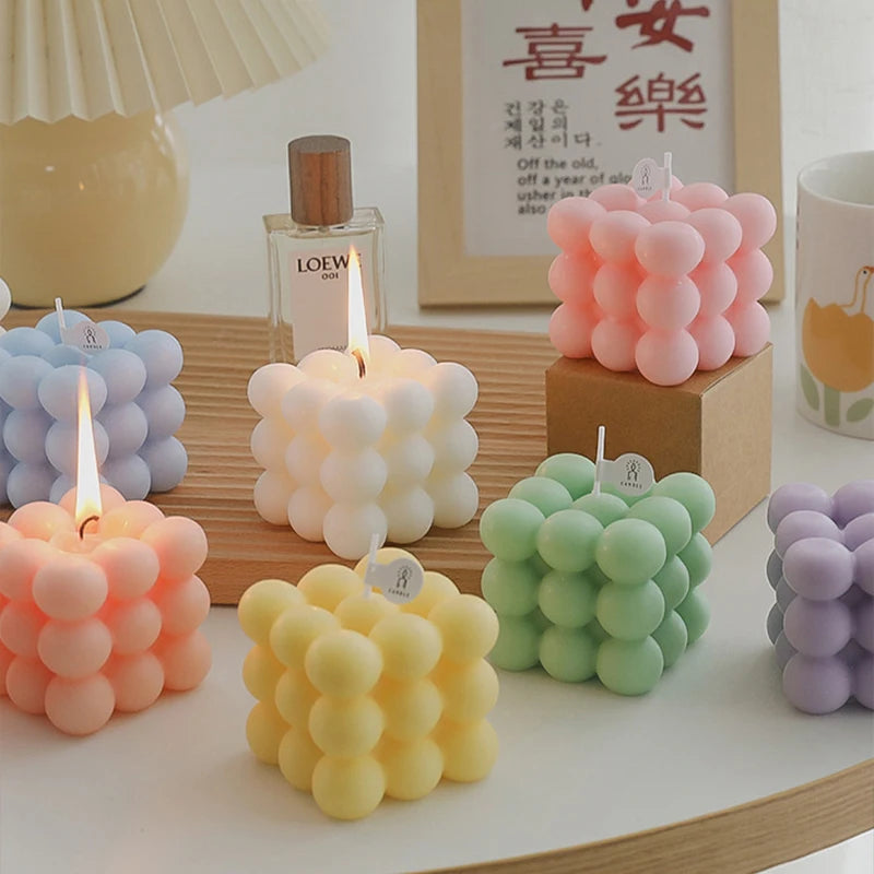 Cube Candle Home Decoration