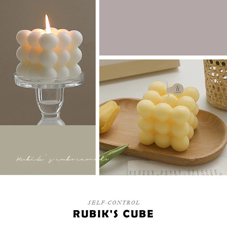 Cube Candle Home Decoration