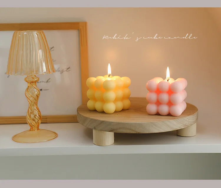 Cube Candle Home Decoration