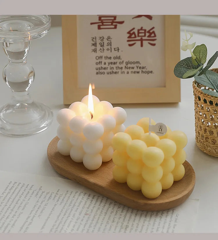 Cube Candle Home Decoration