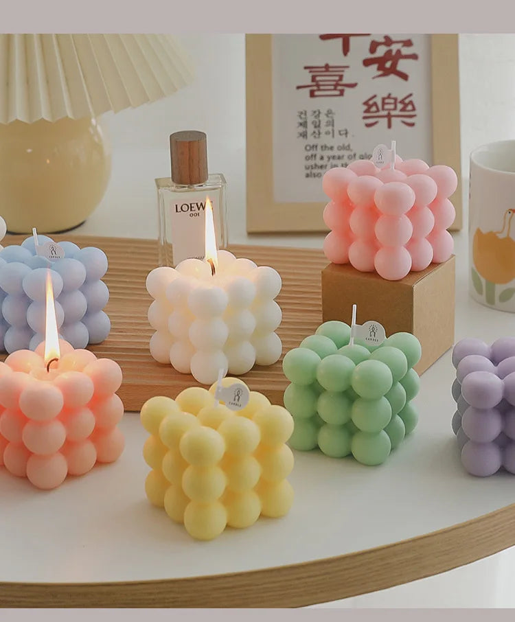 Cube Candle Home Decoration