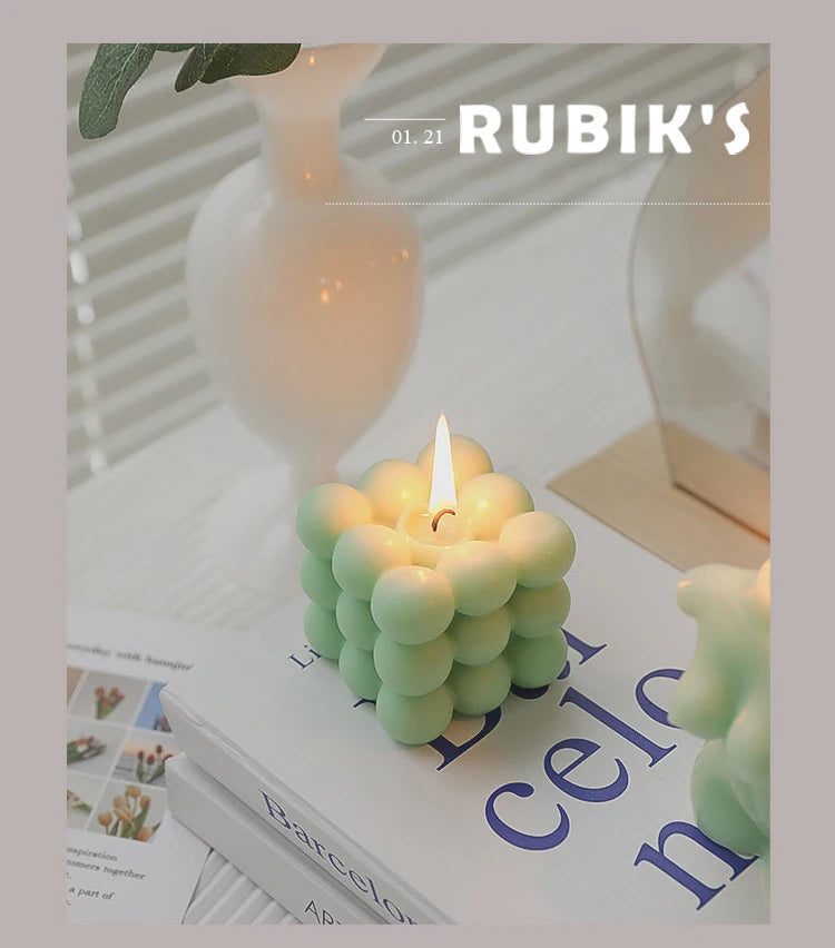 Cube Candle Home Decoration