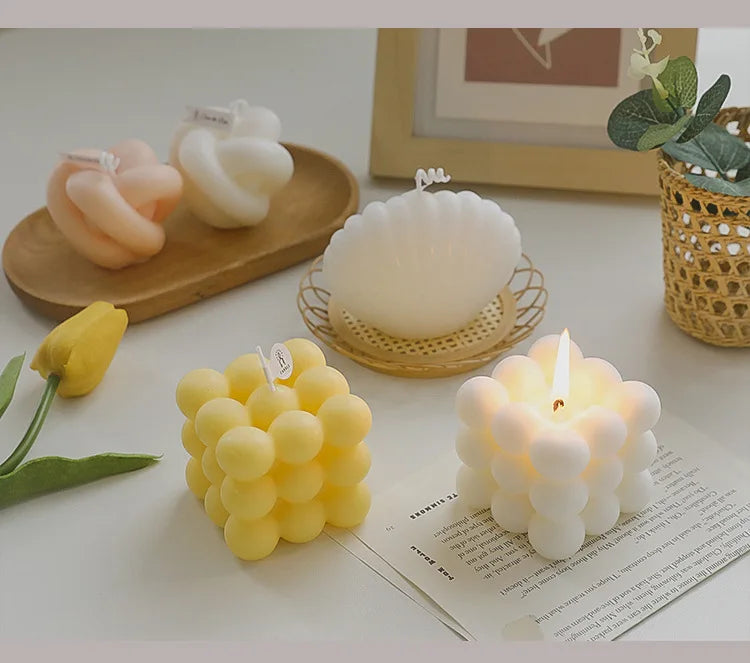 Cube Candle Home Decoration